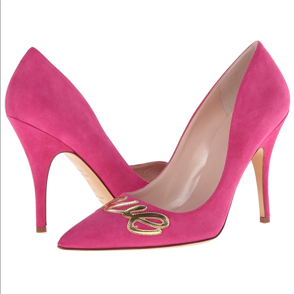 Kate Spade Pink Suede Love Pump Heels Size 11